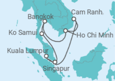 Itinerario del Crucero Malasia, Vietnam, Tailandia - Princess Cruises
