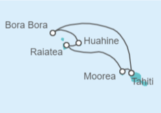 Itinerario del Crucero Polinesia Francesa - Silversea