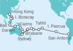 Itinerario del Crucero Vuelta al mundo - Costa Cruceros