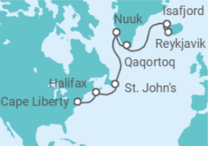 Itinerario del Crucero Maravillas del Báltico y Noches Nórdicas - Virgin Voyages
