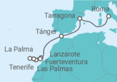 Itinerario del Crucero Islas Canarias - MSC Cruceros