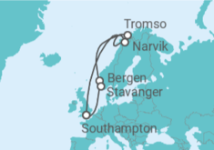 Itinerario del Crucero Noruega - Cunard