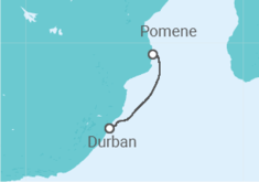 Itinerario del Crucero Sudáfrica - MSC Cruceros