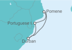 Itinerario del Crucero Sudáfrica - MSC Cruceros