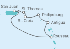 Itinerario del Crucero Islas Vírgenes - Eeuu, Saint Maarten, Antigua Y Barbuda - Royal Caribbean