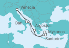 Itinerario del Crucero Italia, Grecia - Costa Cruceros