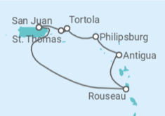 Itinerario del Crucero Islas Vírgenes - Eeuu, Islas Vírgenes - Reino Unido, Saint Maarten, Antigua Y Barbuda - Royal Caribbean