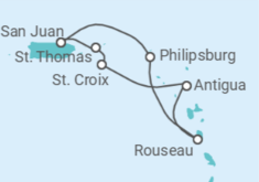 Itinerario del Crucero Islas Vírgenes - Eeuu, Antigua Y Barbuda, Saint Maarten - Royal Caribbean