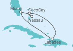 Itinerario del Crucero Bahamas - Royal Caribbean