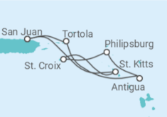 Itinerario del Crucero Islas Vírgenes - Reino Unido, Antigua Y Barbuda, Saint Maarten - Royal Caribbean