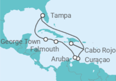 Itinerario del Crucero Curaçao, Aruba, Jamaica, Islas Caimán - Norwegian Cruise Line