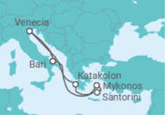 Itinerario del Crucero Grecia, Italia - Costa Cruceros