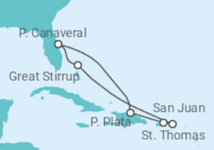 Itinerario del Crucero Islas Vírgenes - Eeuu, Puerto Rico - Norwegian Cruise Line