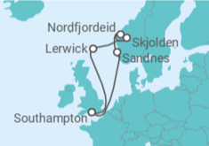 Itinerario del Crucero Reino Unido - MSC Cruceros