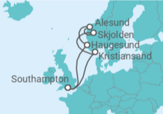 Itinerario del Crucero Noruega - MSC Cruceros