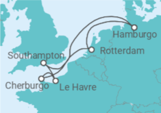 Itinerario del Crucero Holanda, Francia, Reino Unido - MSC Cruceros