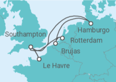 Itinerario del Crucero Reino Unido, Alemania, Bélgica, Holanda - MSC Cruceros