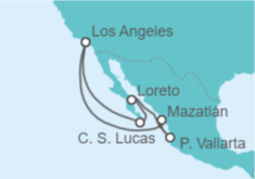 Itinerario del Crucero México - Princess Cruises