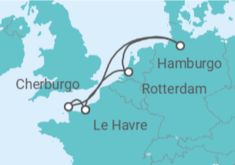 Itinerario del Crucero Alemania, Holanda, Francia - MSC Cruceros