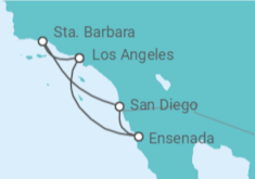 Itinerario del Crucero USA, México - Princess Cruises