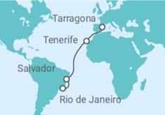Itinerario del Crucero España, Brasil - MSC Cruceros