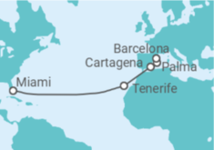 Itinerario del Crucero España - Princess Cruises