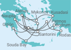 Itinerario del Crucero Turquía, Grecia - Silversea