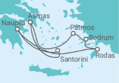 Itinerario del Crucero Grecia, Turquía - Silversea