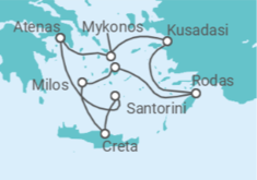 Itinerario del Crucero Grecia, Turquía - Silversea
