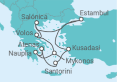 Itinerario del Crucero Grecia, Turquía - Silversea