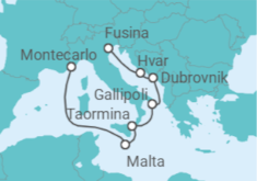 Itinerario del Crucero Croacia, Italia, Malta - Silversea