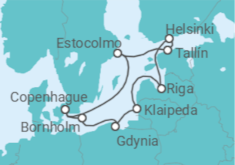 Itinerario del Crucero Dinamarca, Polonia, Lituania, Letonia, Finlandia, Estonia, Suecia - Silversea