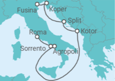 Itinerario del Crucero Italia, Montenegro, Croacia, Eslovenia - Silversea