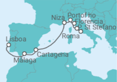 Itinerario del Crucero España, Francia, Italia - Silversea