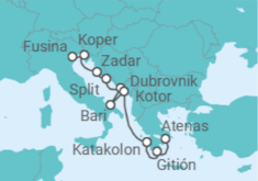 Itinerario del Crucero Eslovenia, Croacia, Italia, Montenegro - Silversea