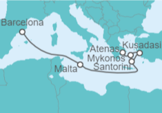 Itinerario del Crucero Malta, Grecia, Turquía - Royal Caribbean