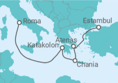 Itinerario del Crucero Grecia - Cunard