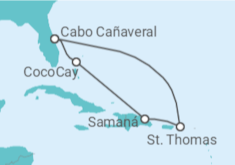 Itinerario del Crucero República Dominicana, Islas Vírgenes - Eeuu - Royal Caribbean