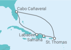 Itinerario del Crucero Islas Vírgenes - Eeuu, República Dominicana - Royal Caribbean