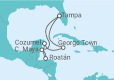 Itinerario del Crucero Honduras, México, Islas Caimán - Royal Caribbean
