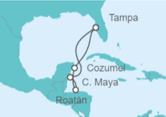 Itinerario del Crucero Honduras, México - Royal Caribbean