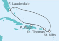 Itinerario del Crucero Islas Vírgenes - Eeuu, San Cristóbal Y Nieves - Celebrity Cruises