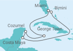 Itinerario del Crucero México, Islas Caimán - Celebrity Cruises