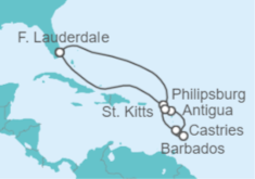 Itinerario del Crucero Saint Maarten, Santa Lucía, Barbados, Antigua Y Barbuda, San Cristóbal Y Nieves - Celebrity Cruises