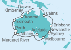 Itinerario del Crucero desde Sydney (Australia) a Brisbane (Australia) - Princess Cruises