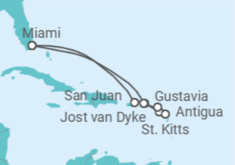 Itinerario del Crucero Puerto Rico, Antigua Y Barbuda, Guadalupe - Silversea