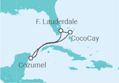 Itinerario del Crucero México - Royal Caribbean