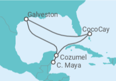 Itinerario del Crucero México - Royal Caribbean