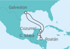 Itinerario del Crucero Honduras, México - Royal Caribbean