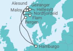 Itinerario del Crucero Noruega - Costa Cruceros